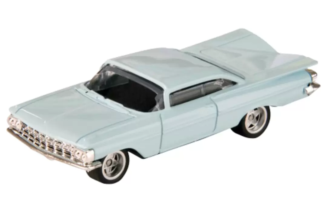 Foto da miniatura CKS Chevrolet Impala Sport Coupe 1959 na cor Azul