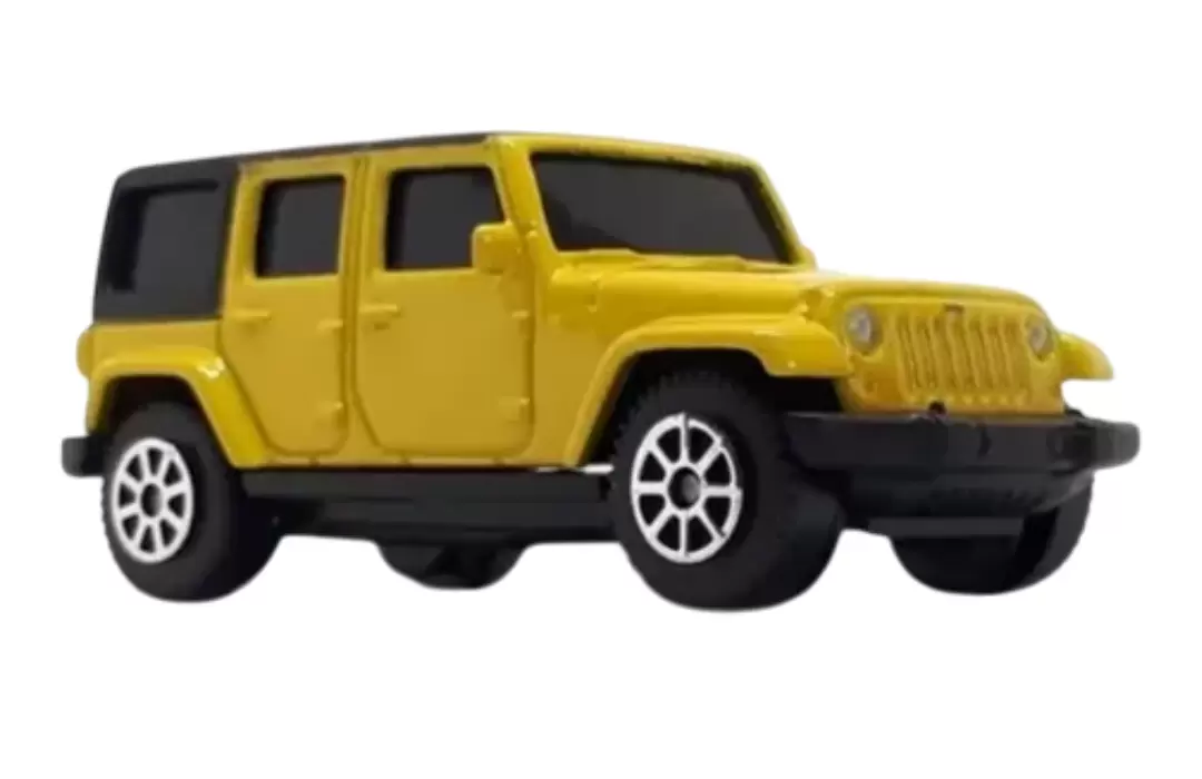 Foto da miniatura Maisto 2015 Jeep Wangler Unlimited na cor Amarelo