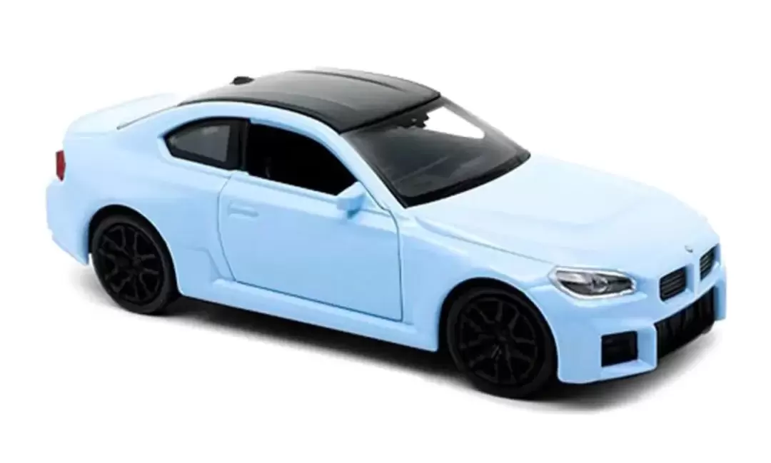 Foto da miniatura Welly BMW M2 na cor Azul