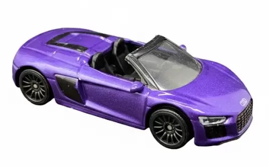 Foto da miniatura Majorette Audi R8 Spyder na cor Roxo