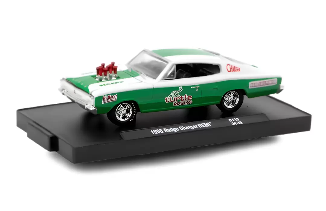 Foto da miniatura M2 Machines 1966 Dodge Charger HEMI na cor Branco