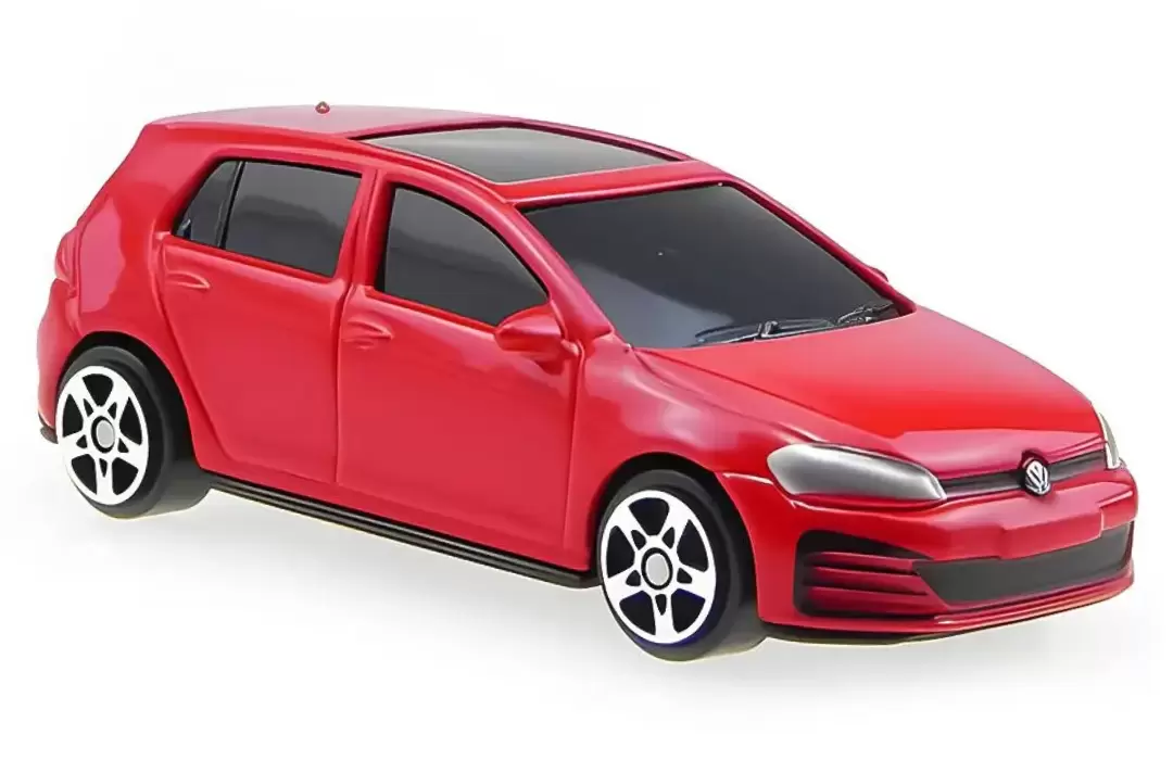 Foto da miniatura Maisto Volkswagen Golf GTI (2017) na cor Vermelho