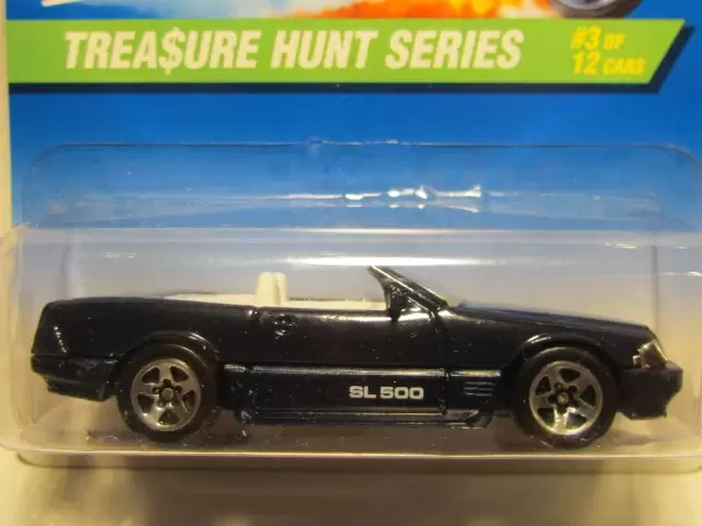 Foto da miniatura Hot Wheels Mercedes 500 SL (TH) na cor Azul