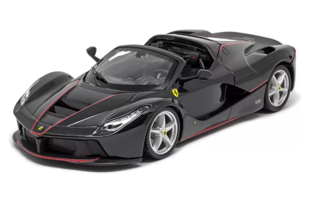 Foto da miniatura Bburago Ferrari LaFerrari Aperta na cor Preto