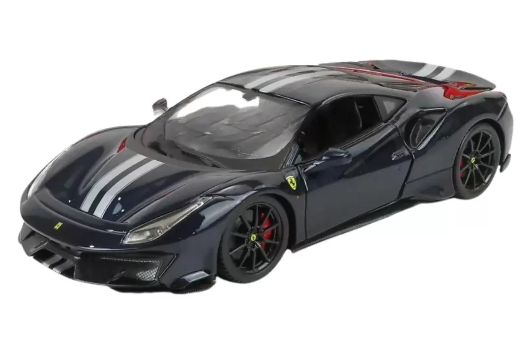 Foto da miniatura Bburago Ferrari 488 Pista na cor Preto