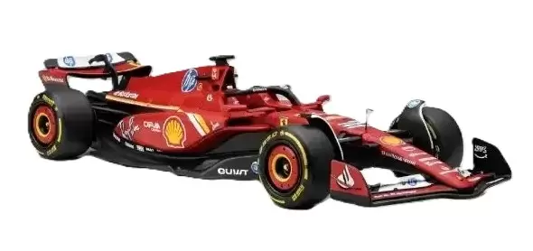 Foto da miniatura Bburago Ferrari SF-24 na cor Vermelho