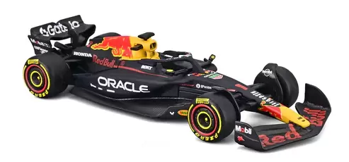 Foto da miniatura Bburago F1 Red Bull RB21 2025 na cor Azul