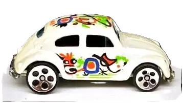 Foto da miniatura Hot Wheels VW Bug na cor Branco