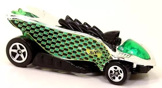 Foto da miniatura Hot Wheels Turbo Flame (TH) na cor Verde