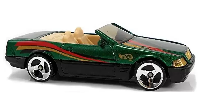 Foto da miniatura Hot Wheels Mercedes 500 SL na cor Verde