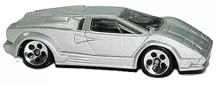 Foto da miniatura Hot Wheels 25th Anniversary Lamborghini Countach na cor Prata