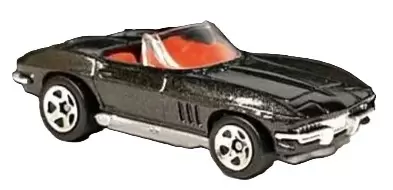 Foto da miniatura Hot Wheels 65 Vette na cor Preto