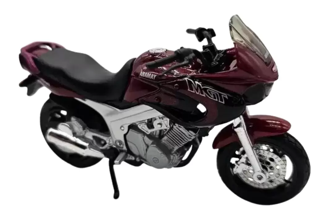 Foto da miniatura Maisto Yamaha TDM 850 na cor Vinho