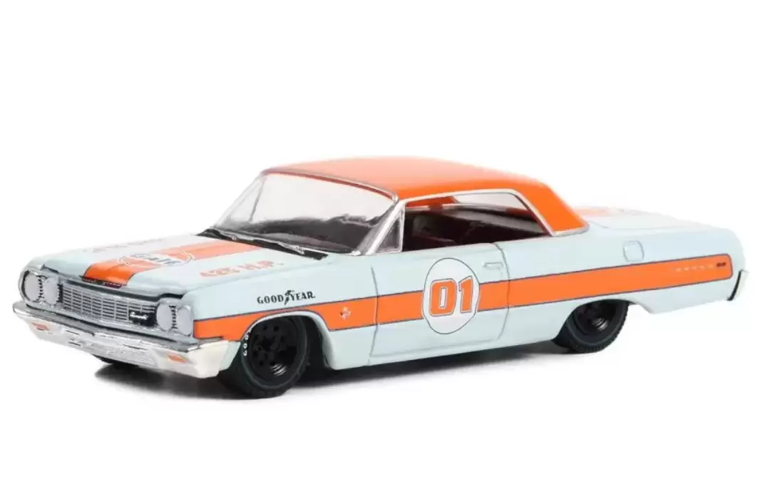 Foto da miniatura Greenlight 1964 Chevrolet Impala SS na cor Azul