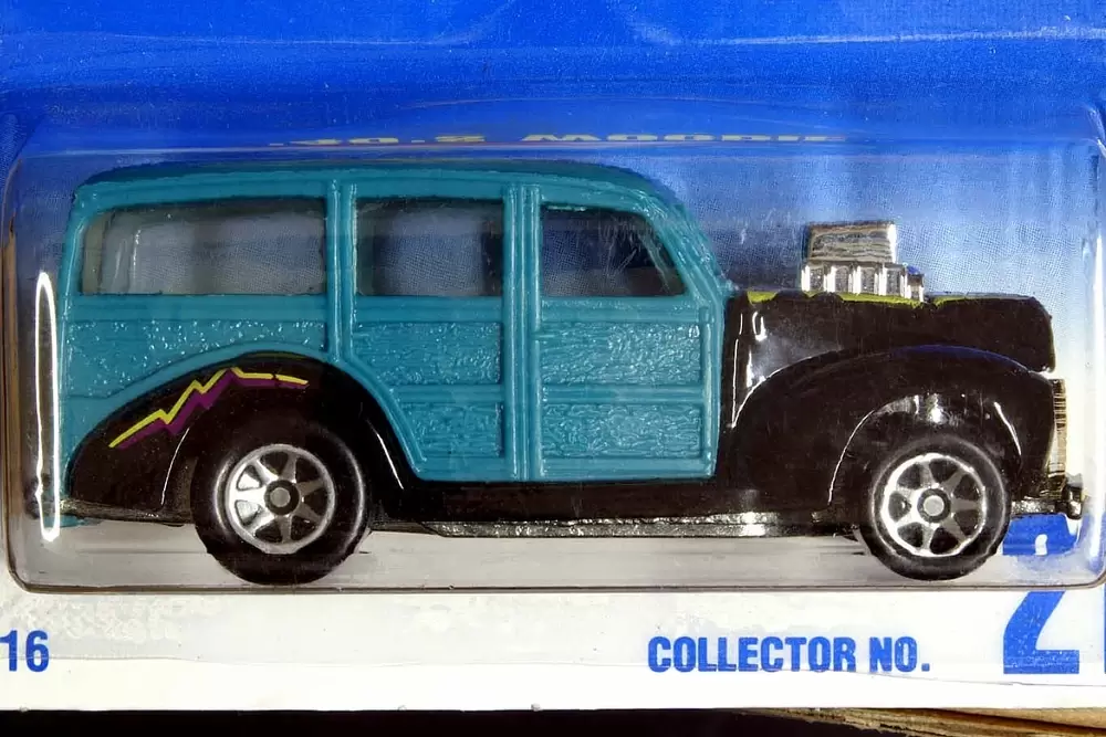 Foto da miniatura Hot Wheels 40s Woodie na cor Verde