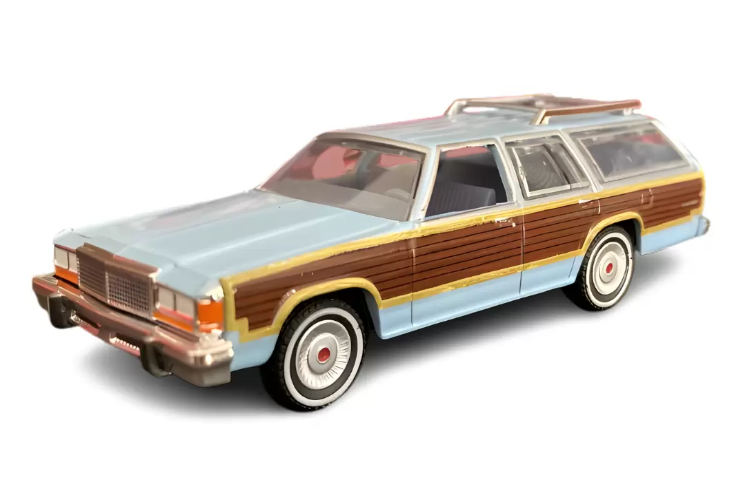 Foto da miniatura Greenlight 1979 Ford LTD Country Squire na cor Azul