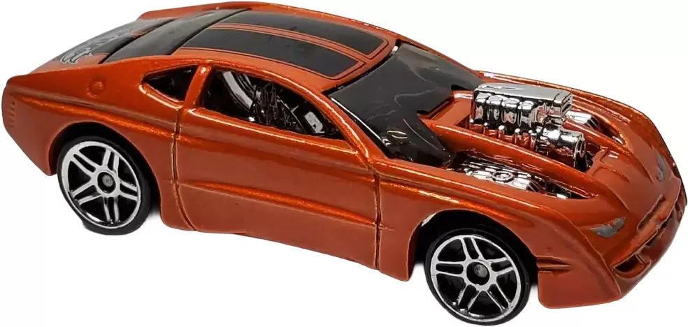 Foto da miniatura Hot Wheels Overbored 454 na cor Laranja