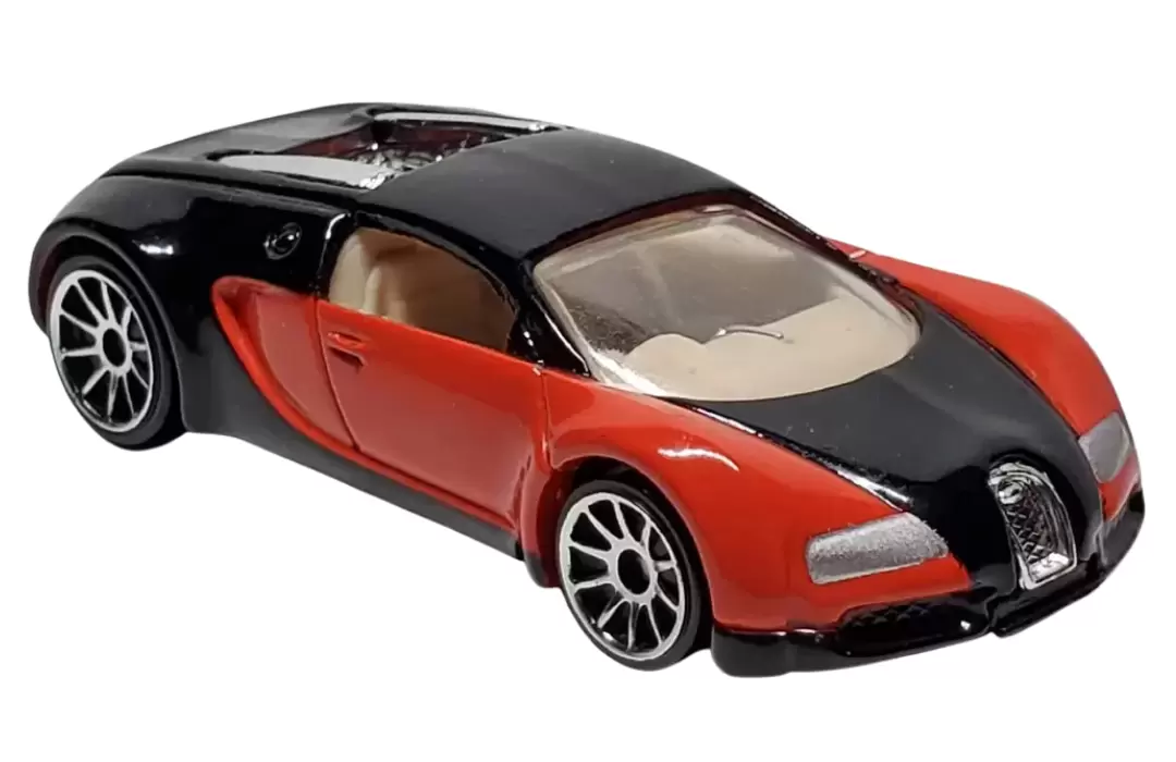 Foto da miniatura Hot Wheels Bugatti Veyron na cor Preto