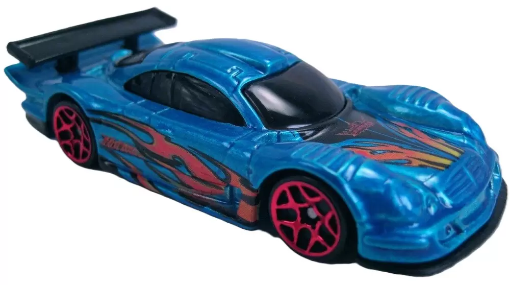 Foto da miniatura Hot Wheels Mercedes CLK-LM na cor Azul