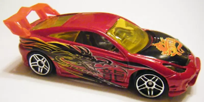 Foto da miniatura Hot Wheels Toyota Celica na cor Vinho