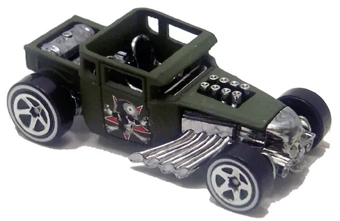 Foto da miniatura Hot Wheels Bone Shaker na cor Verde