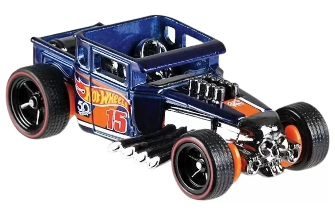 Foto da miniatura Hot Wheels Bone Shaker na cor Azul