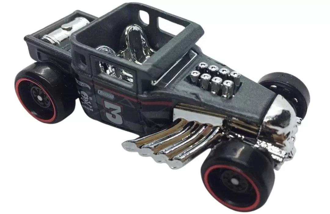 Foto da miniatura Hot Wheels Bone Shaker na cor Cinza