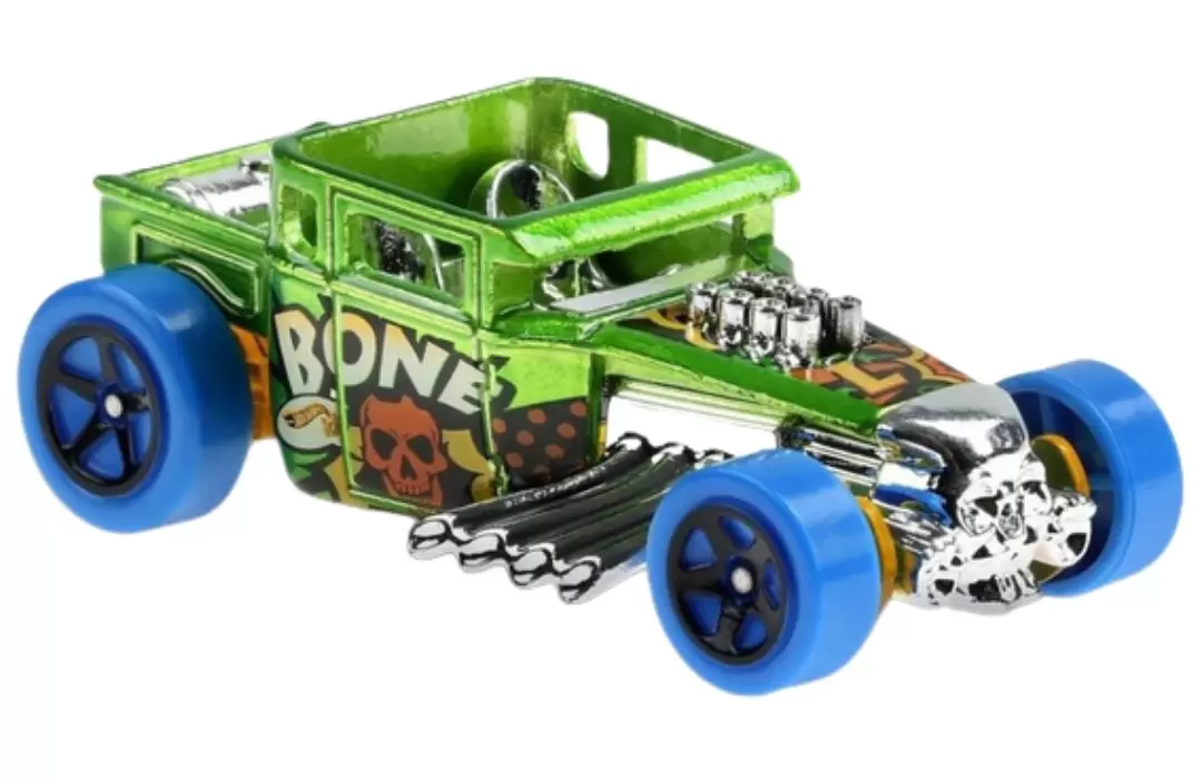 Foto da miniatura Hot Wheels Bone Shaker na cor Verde