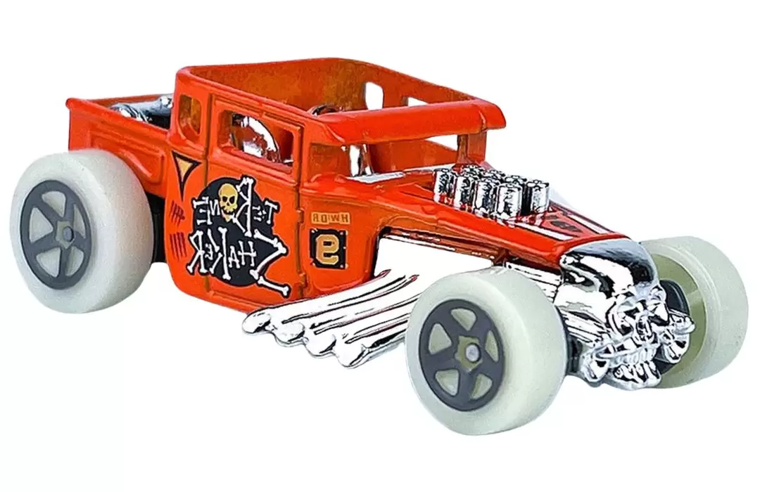 Foto da miniatura Hot Wheels Bone Shaker na cor Laranja