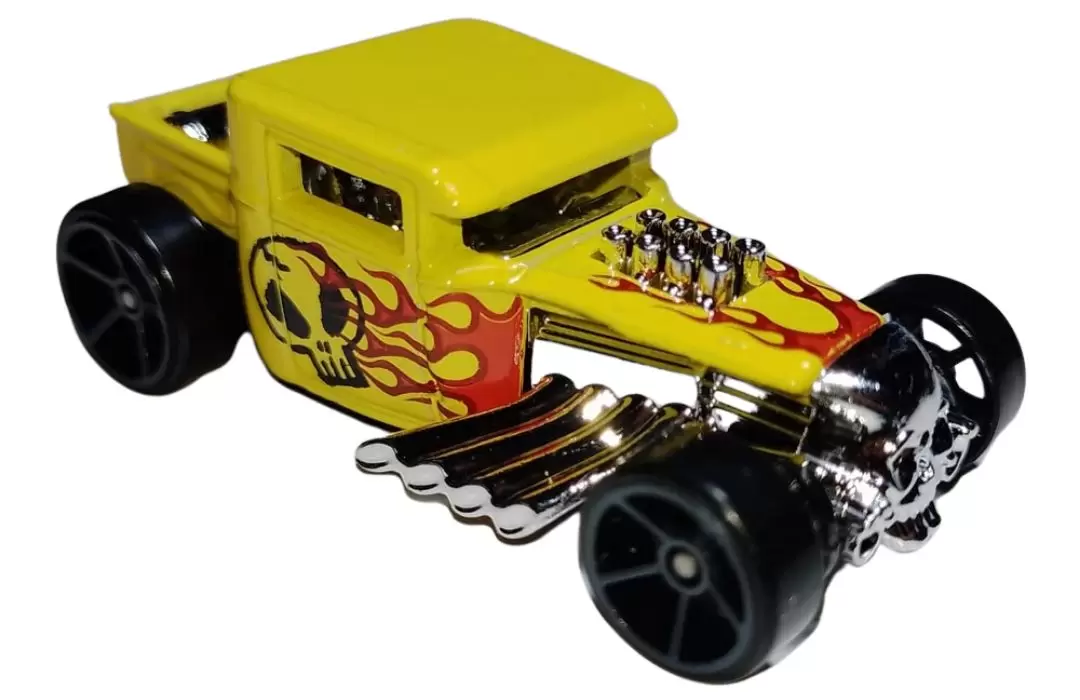 Foto da miniatura Hot Wheels Bone Shaker na cor Amarelo
