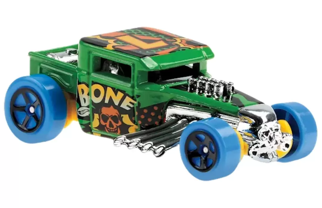 Foto da miniatura Hot Wheels Bone Shaker na cor Verde