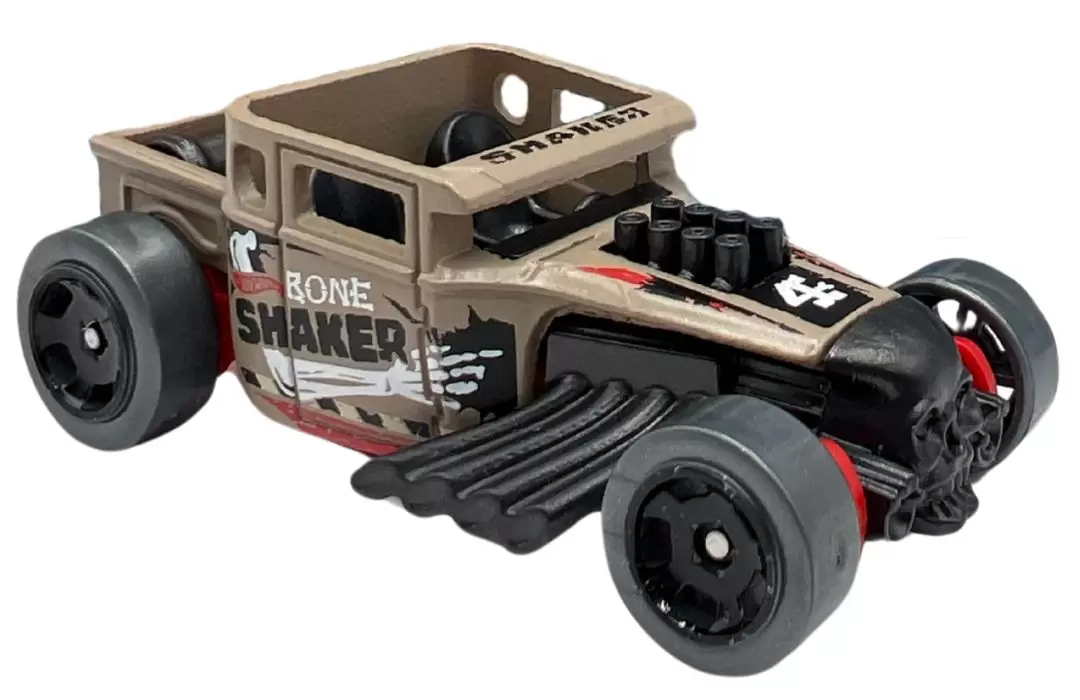 Foto da miniatura Hot Wheels Bone Shaker na cor Bege