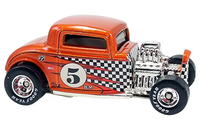 Foto da miniatura Hot Wheels 32 Ford na cor Laranja