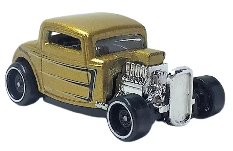 Foto da miniatura Hot Wheels 32 Ford na cor Dourado