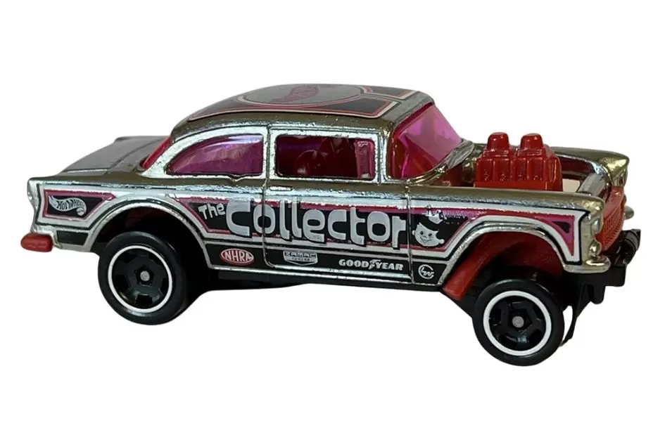 Foto da miniatura Hot Wheels 55 Chevy Bel Air Gasser na cor ZAMAC