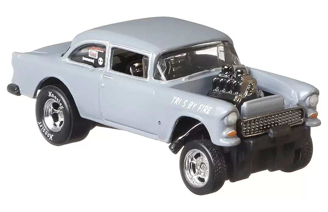 Foto da miniatura Hot Wheels 55 Chevy Bel Air Gasser na cor Cinza