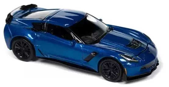 Foto da miniatura Auto World 2019 Chevy Corvette Z06 na cor Azul