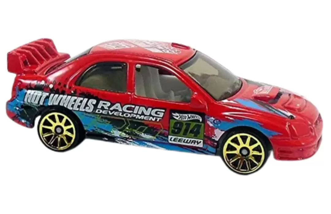 Foto da miniatura Hot Wheels Subaru Impreza WRX na cor Vermelho