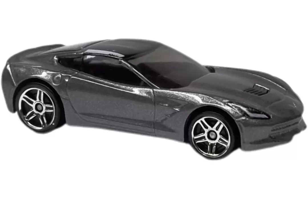 Foto da miniatura Hot Wheels 2014 Corvette Stingray na cor Cinza