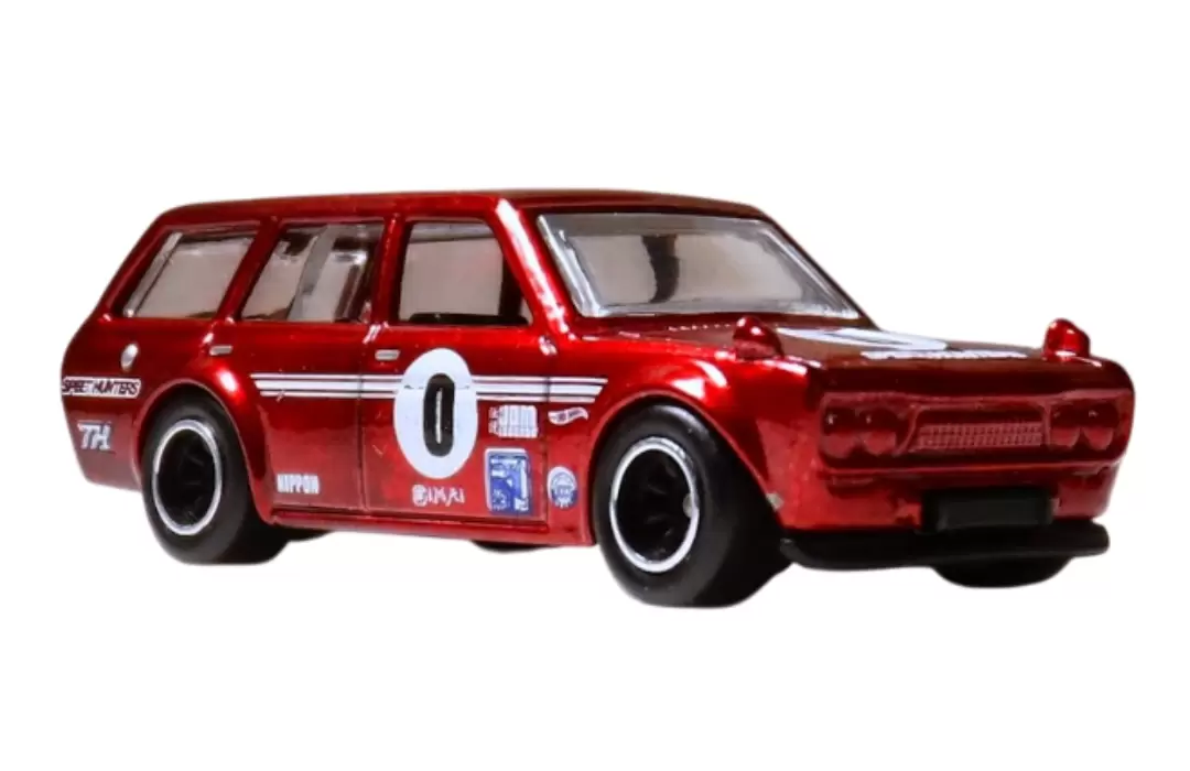 Foto da miniatura Hot Wheels 71 Datsun Bluebird 510 Wagon (STH) na cor Vermelho