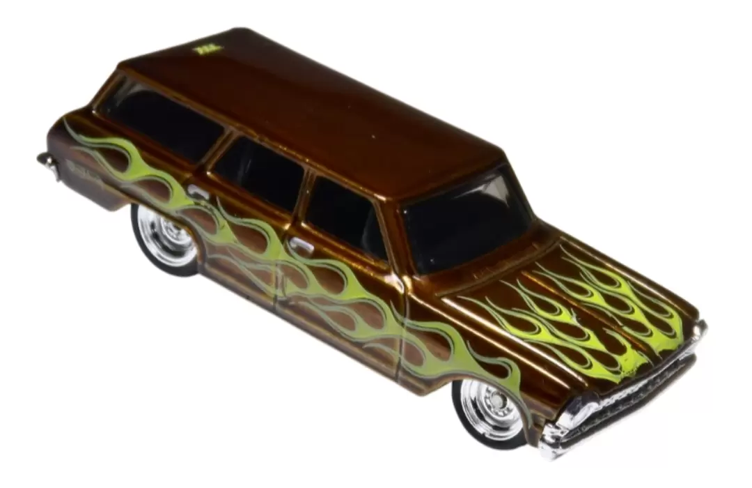 Foto da miniatura Hot Wheels 64 Chevy Nova Wagon (STH) na cor Marrom
