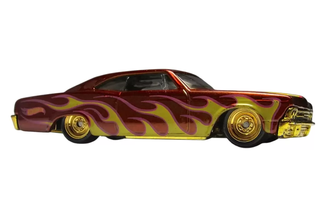 Foto da miniatura Hot Wheels 65 Chevy Impala (STH) na cor Laranja