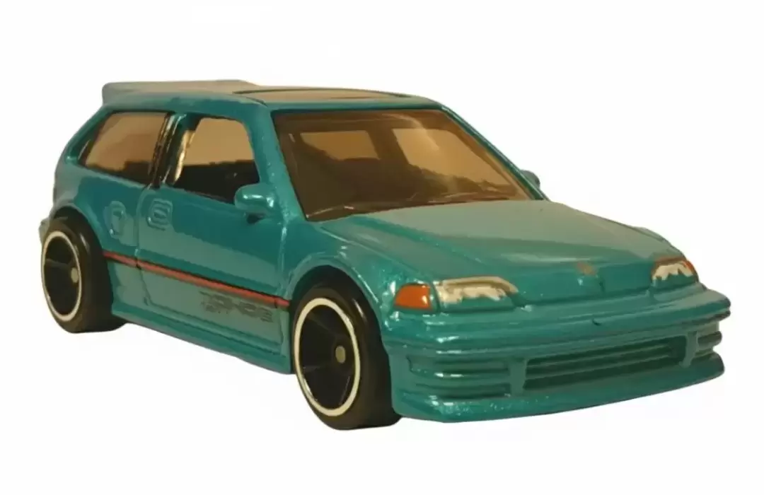 Foto da miniatura Hot Wheels 1990 Honda Civic EF na cor Verde