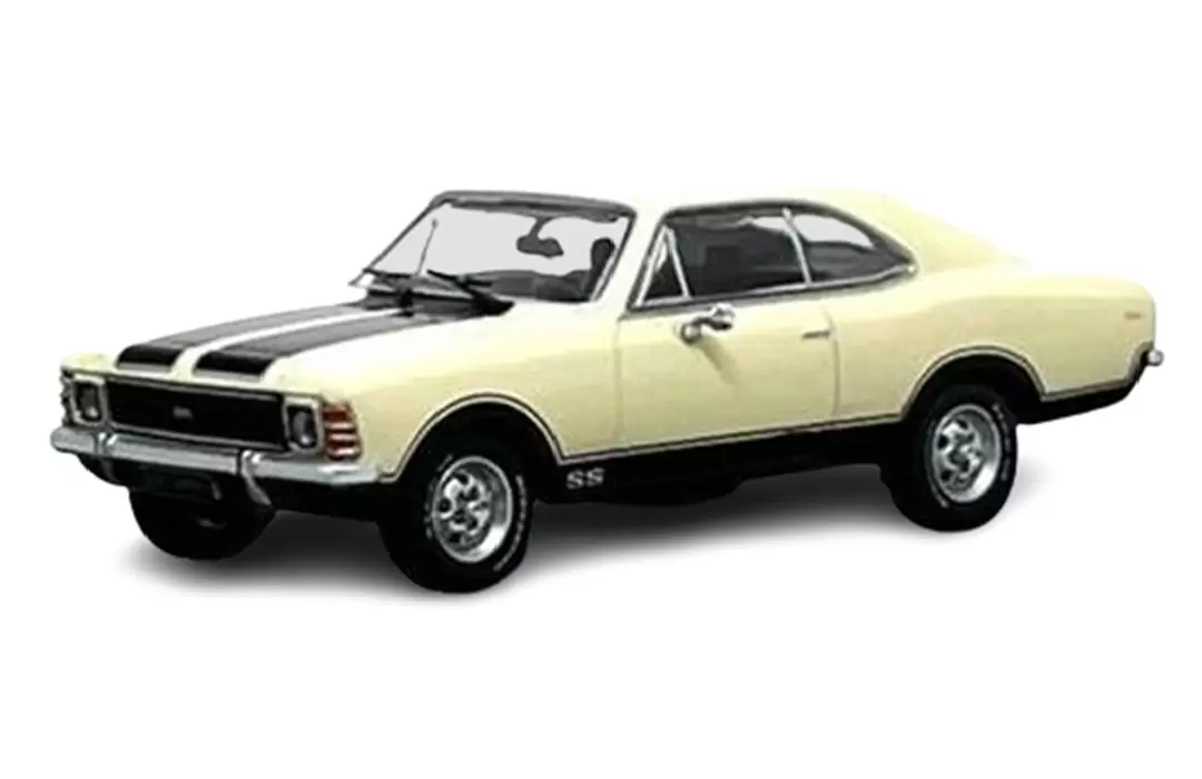 Foto da miniatura BR Classics Chevrolet Opala Coupe SS (1977) na cor Bege