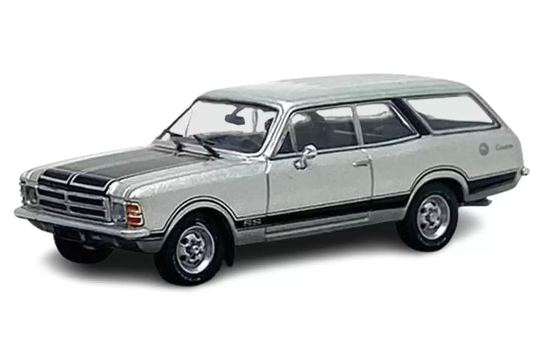 Foto da miniatura BR Classics Chevrolet Opala Caravan SS (1978) na cor Prata