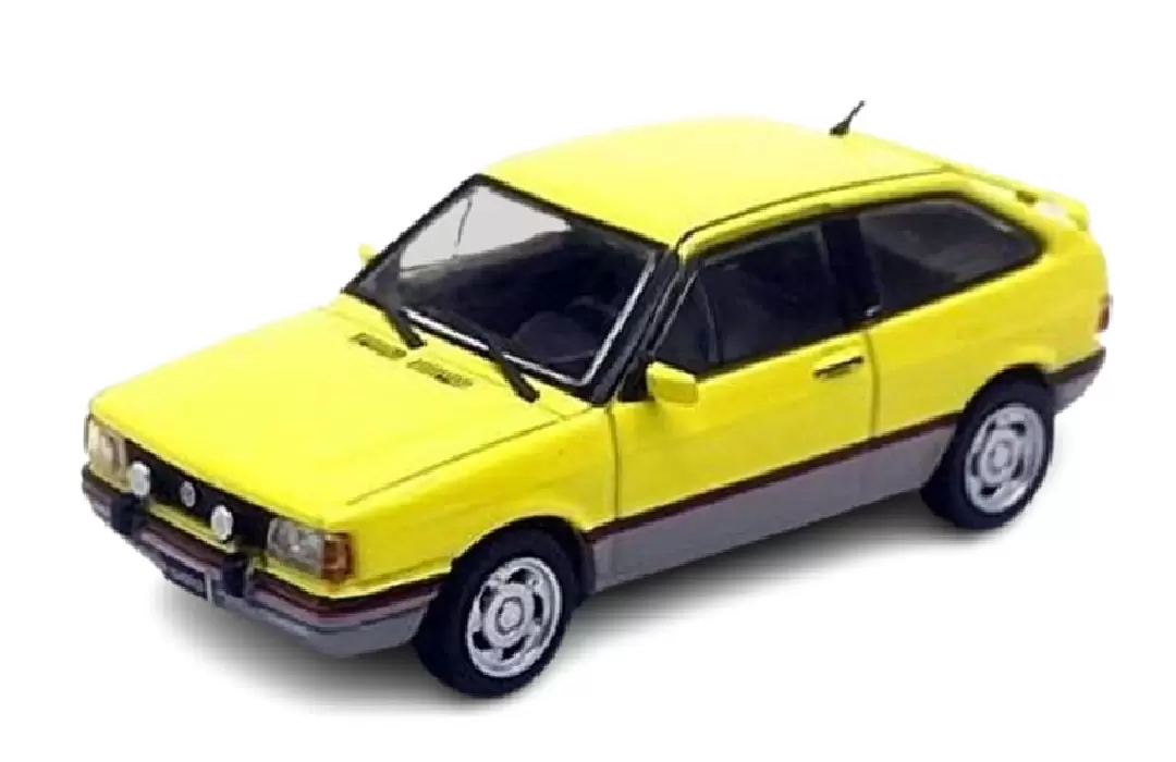 Foto da miniatura BR Classics Carro Volkswagen Gol GTI (1993) na cor Amarelo