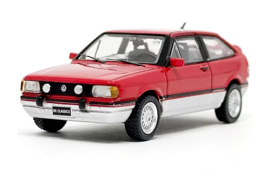 Foto da miniatura BR Classics Volkswagen Gol GTI ( 1992 ) na cor Vermelho
