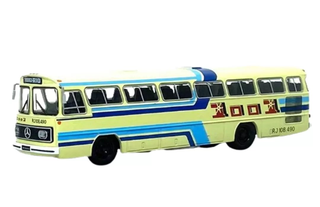 Foto da miniatura BR Classics Mercedes Benz Monobloco O 355 Viação 1001 RJ 108.490 na cor Bege