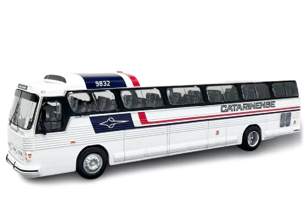 Foto da miniatura BR Classics Scania CMA Flecha Azul VII Catarinense 9832 na cor Branco