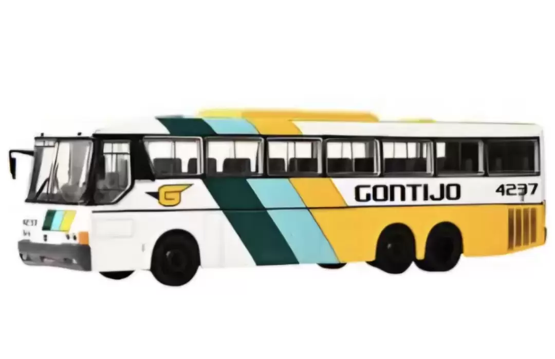 Foto da miniatura BR Classics Mercedes Benz O400 RSD Gontijo 4237 na cor Amarelo